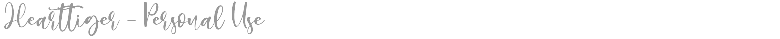 Hearttiger font preview